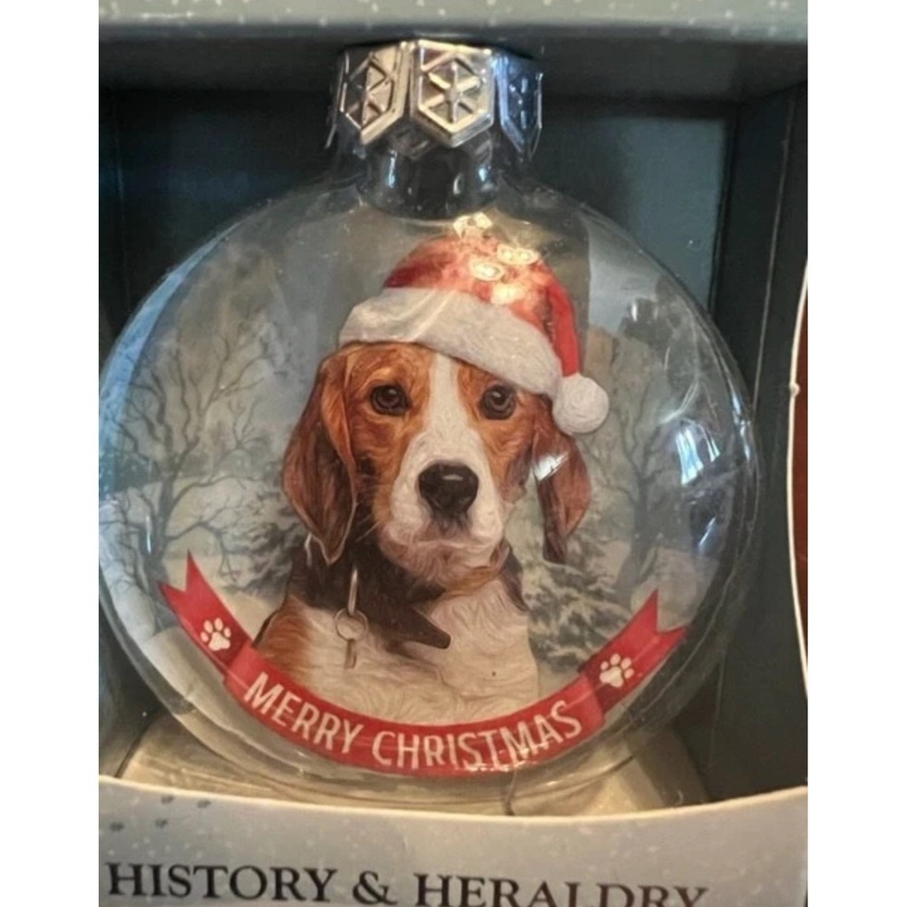 dog‎ Beagle Ornament Santa Paws Bauble History & Heraldry Christmas